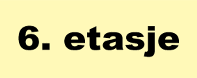 Huvudbild Skilt -  6. etasje