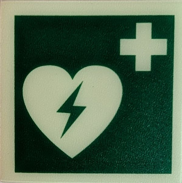 Efterlysande Hjärtstartare i vinyl med lim