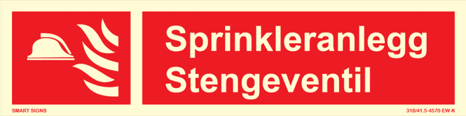 Huvudbild Sprinkleranlegg stengeventil, Aluminium