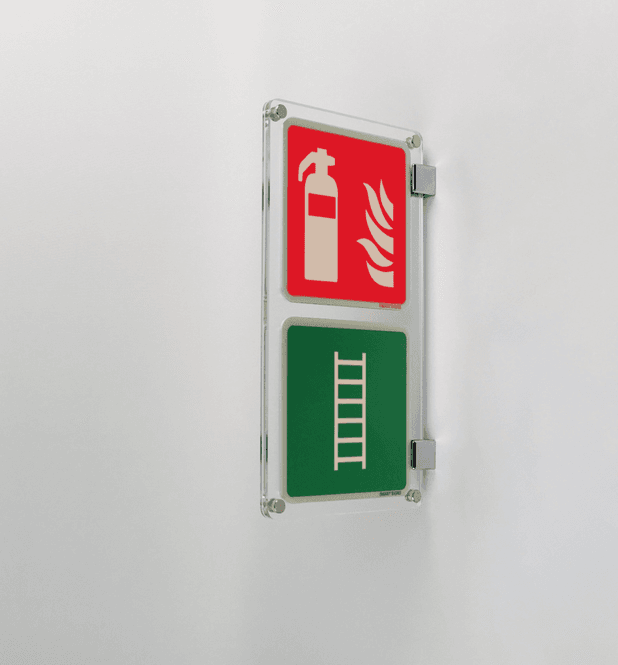 Huvudbild Brandsläckare/Brandstege kombinerad, dubbel DESIGN