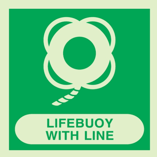Lifebuoy with line