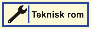 Hovedbilde Teknisk rom, Aluminium, Velg st&oslash;rrelse 