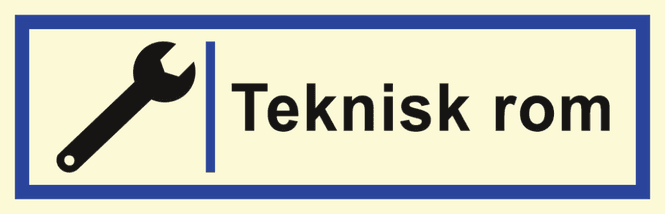 Hovedbilde Teknisk rom, Aluminium, Velg størrelse 