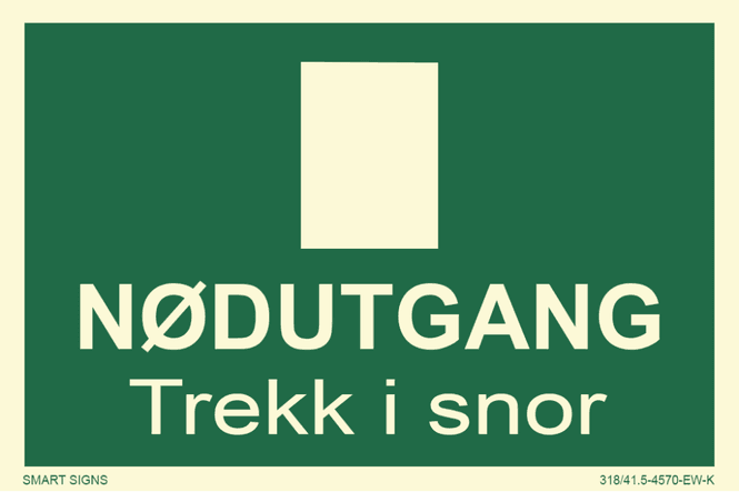 Hovedbilde Nødutgang - Trekk i snor