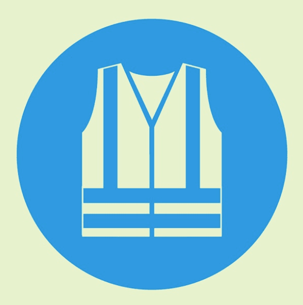 Wear high visibility vest
