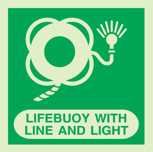 Hovedbilde Lifebuoy with line and light w text
